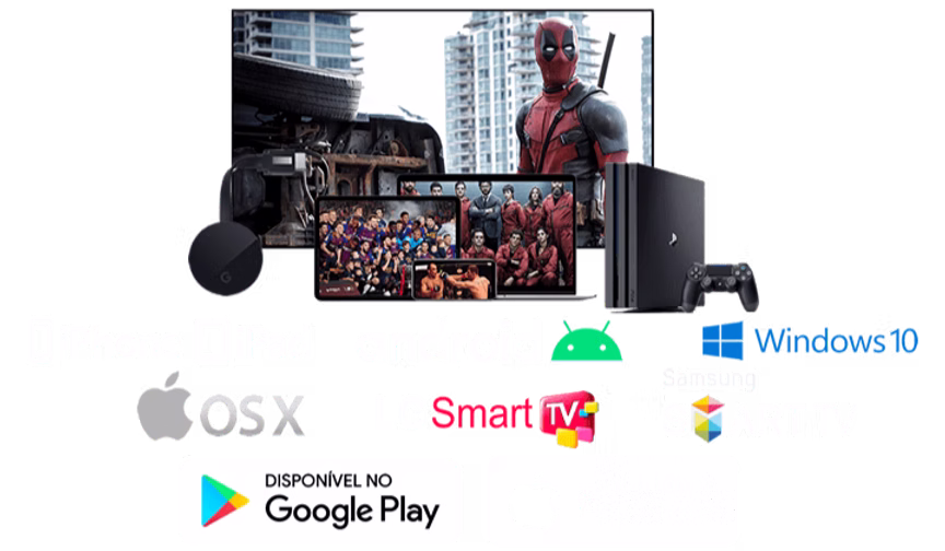 Compatibilidade do Painel TOPTV com diversos dispositivos
